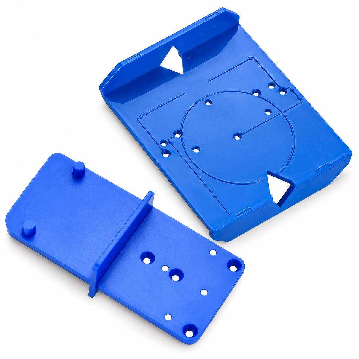 Dual Sided Cabinet Hinge Jig 2pcs for 35mm 40mm Concealed Hinges Precise Hole Positioning Lightweight Portable Drilling Aid
