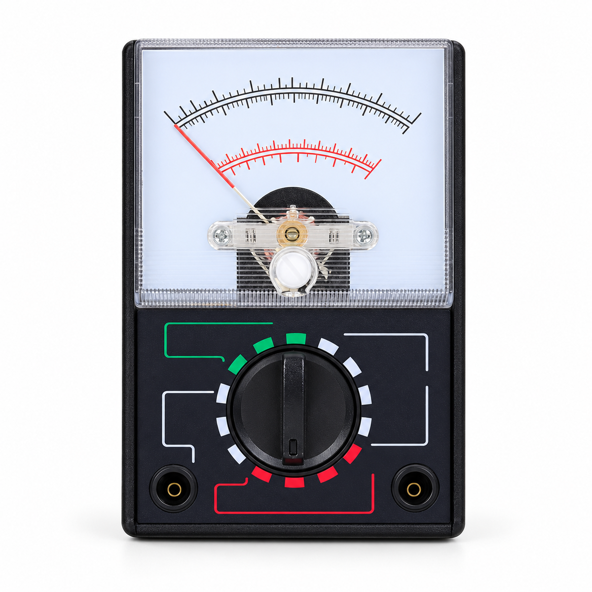 MF-110A Mini Analog Multimeter Tool AC/DC 1000V Voltmeter 250mA Ammeter 1K Resistance Meter Handheld Pointer Voltage Multimeter