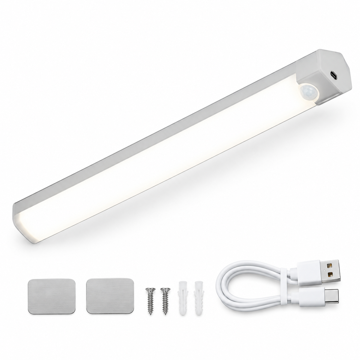 Smart Sensor Night Light Induction Wireless Magnetic Hanging Desk Lamp LED USB Rechargeable Wall Lamp For Study Cabinet Wardrobe