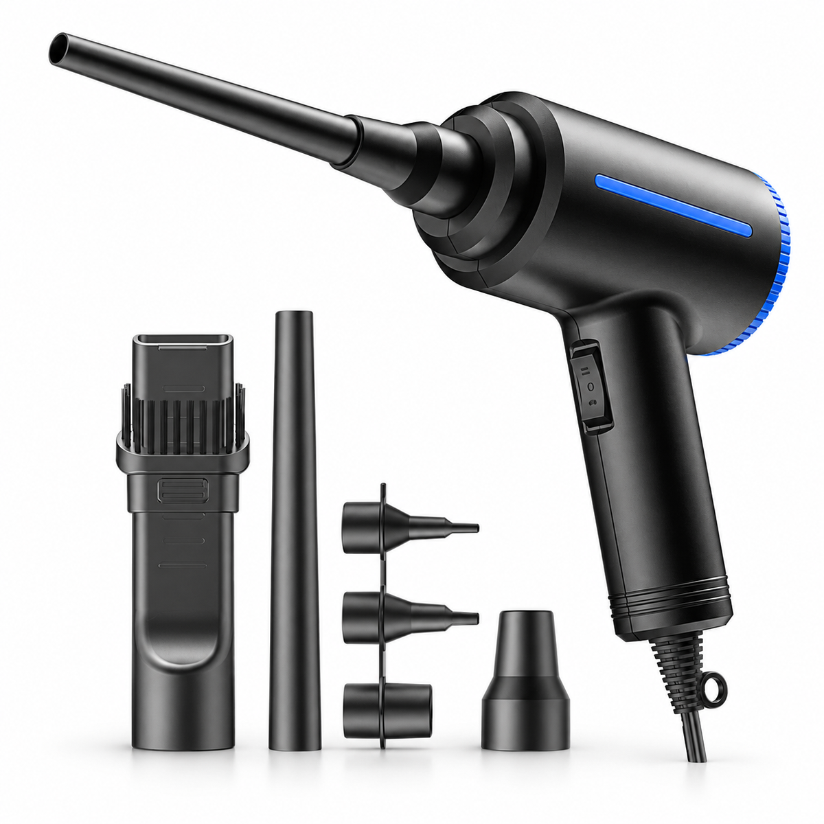 500W Electric Air Duster, Air Blower Replaces Canned Air Spray for PC Computer Keyboard Cleaner Compressed Air Can Duster