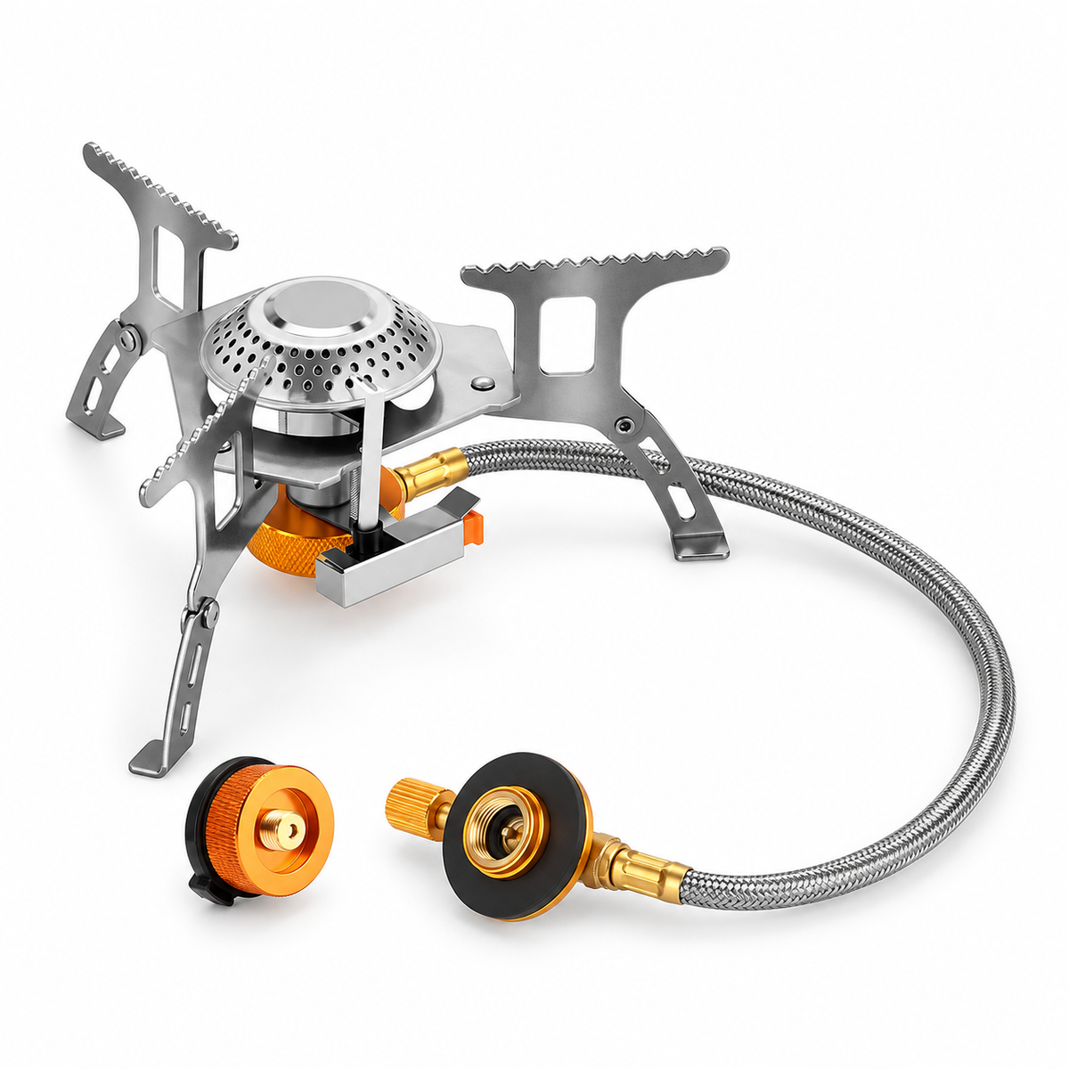 Camping Gas Stove Portable Folding Outdoor Backpacking Stove Tourist Equipment For Cooking Hiking Picnic 3500W