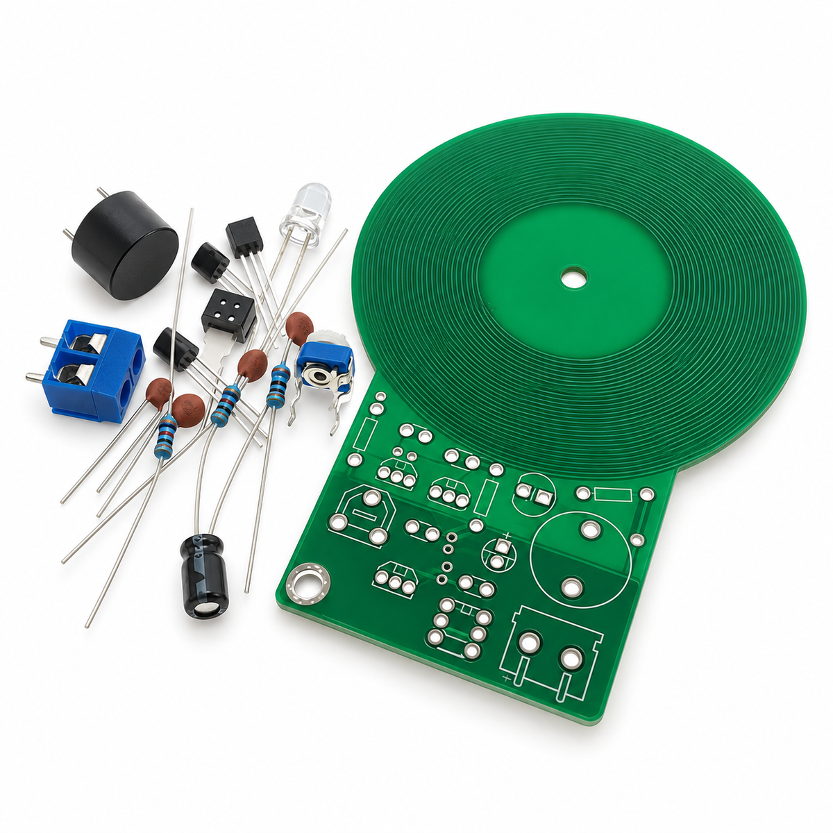 DIY Kit Metal Detector Kit Electronic Kit DC 3V-5V 60mm Non-contact Sensor Board Module DIY Electronic Part Metal Detector