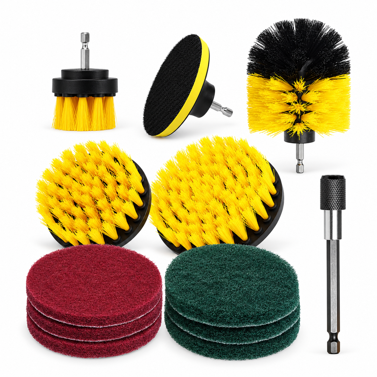 Electric Drill Brush Kit Electric Cleaning Brush Tool For Car Tile Bathroom Brush Bathroom Kitchen Plastic Scrubber Brushes