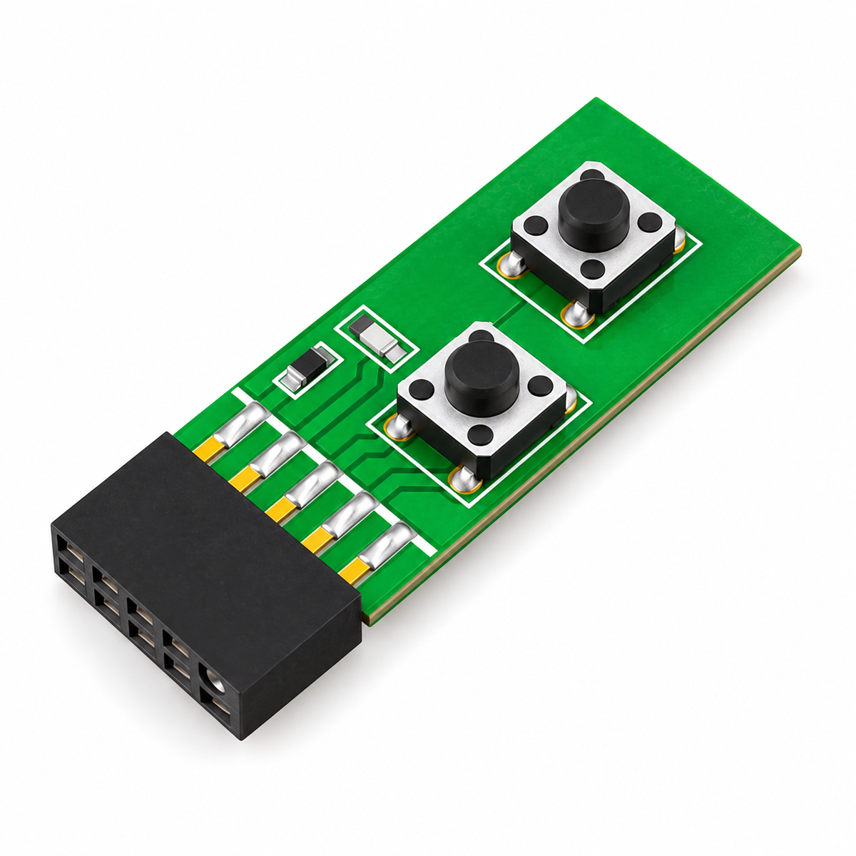 DIY PC Assembly Tool Reliable 10Pin 2x5Pin Mainboard Switching Tester Switching Board Adapter with Resets Button Accessory
