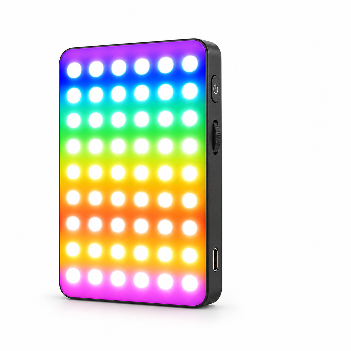 BSLIUFANG LED RGB Camera Light Full Color Output Video Light Kit Dimmable 2700K-6500K Bi-Color Panel Light Rechargeable