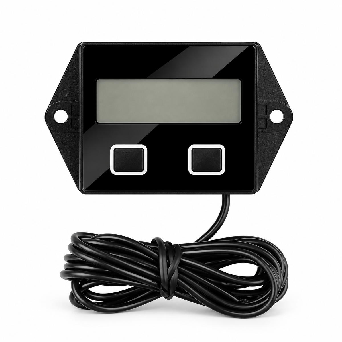 Kebidumei Motorcycle Tachometer IP65 Waterproof 0-20000 RPM Speed Gause Engine LCD Display Working Time Meter Tach Hour Meter