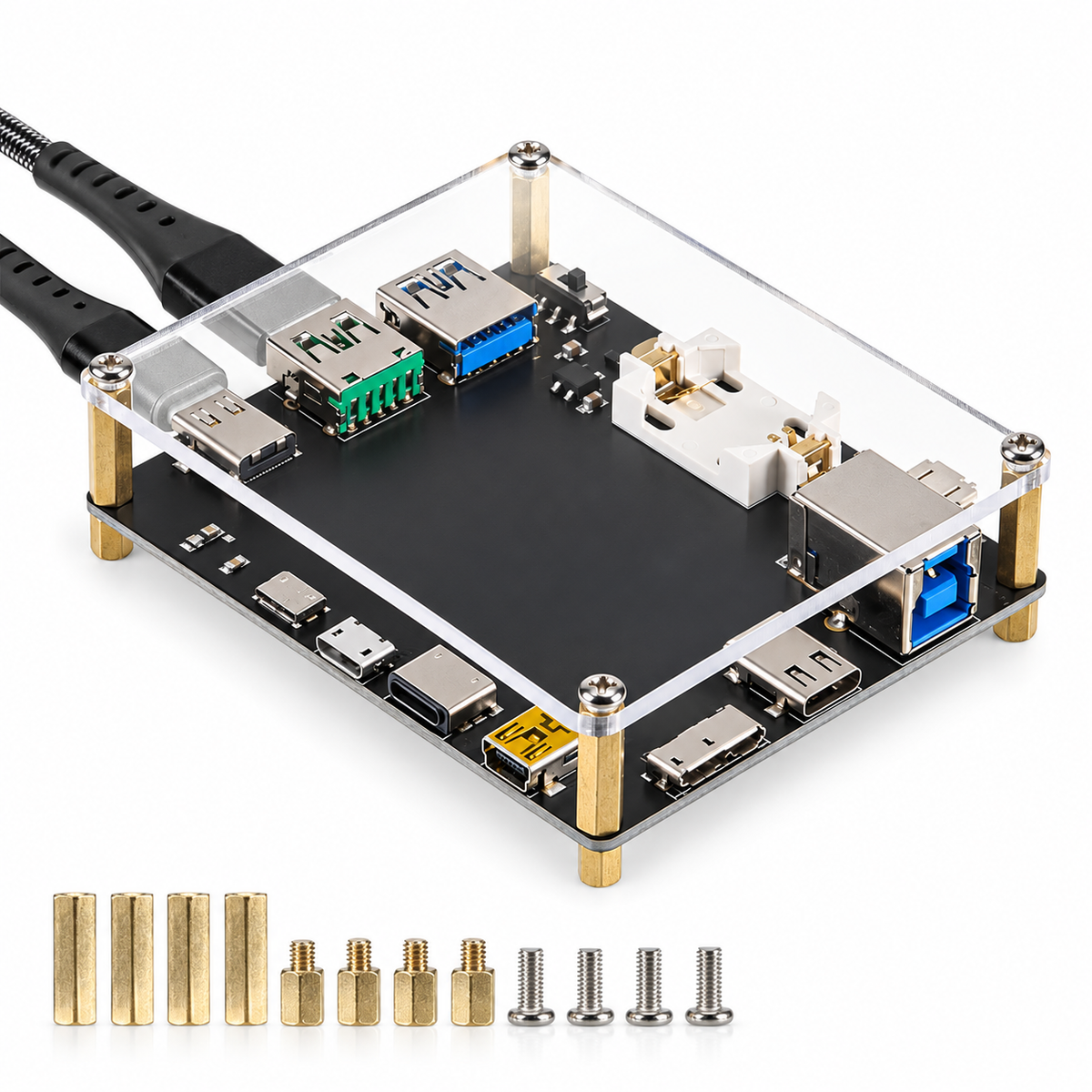 USB Cable Tester Type-C Type-B Micro Short Circuit Switch Test Board Data Cable Anomaly Detection For iOS Android Test Board