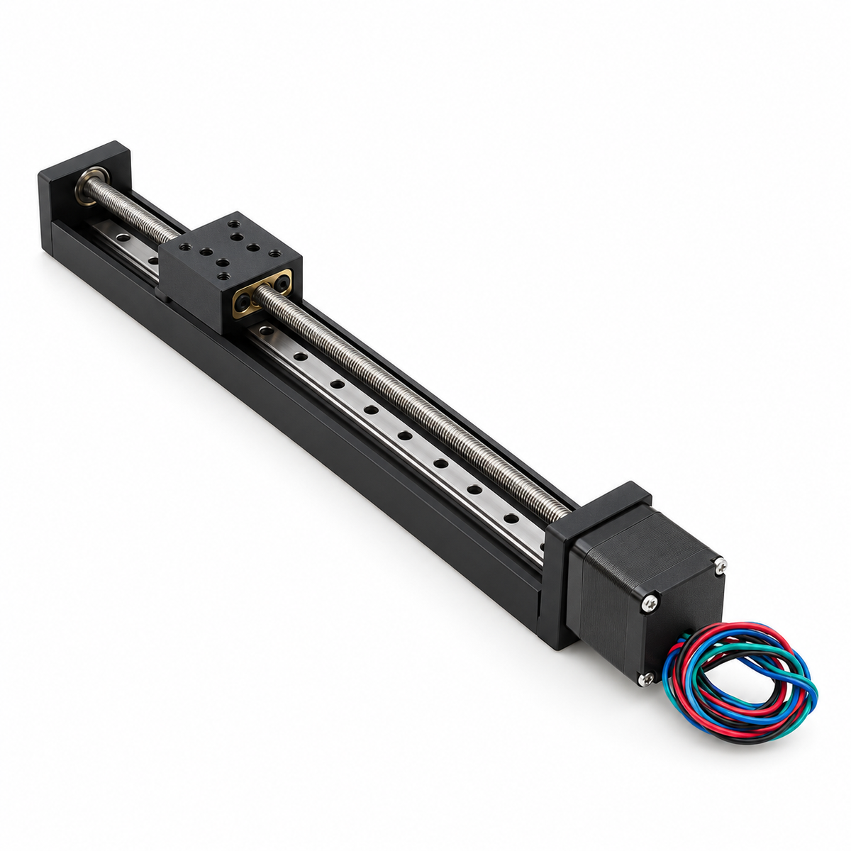T-type Slide Stage Mini Linear Rail Stage 50-300mm Stroke Slide Table With Nema11 28mm Stepper Motor for XYZ Axis CNC 3D Printer