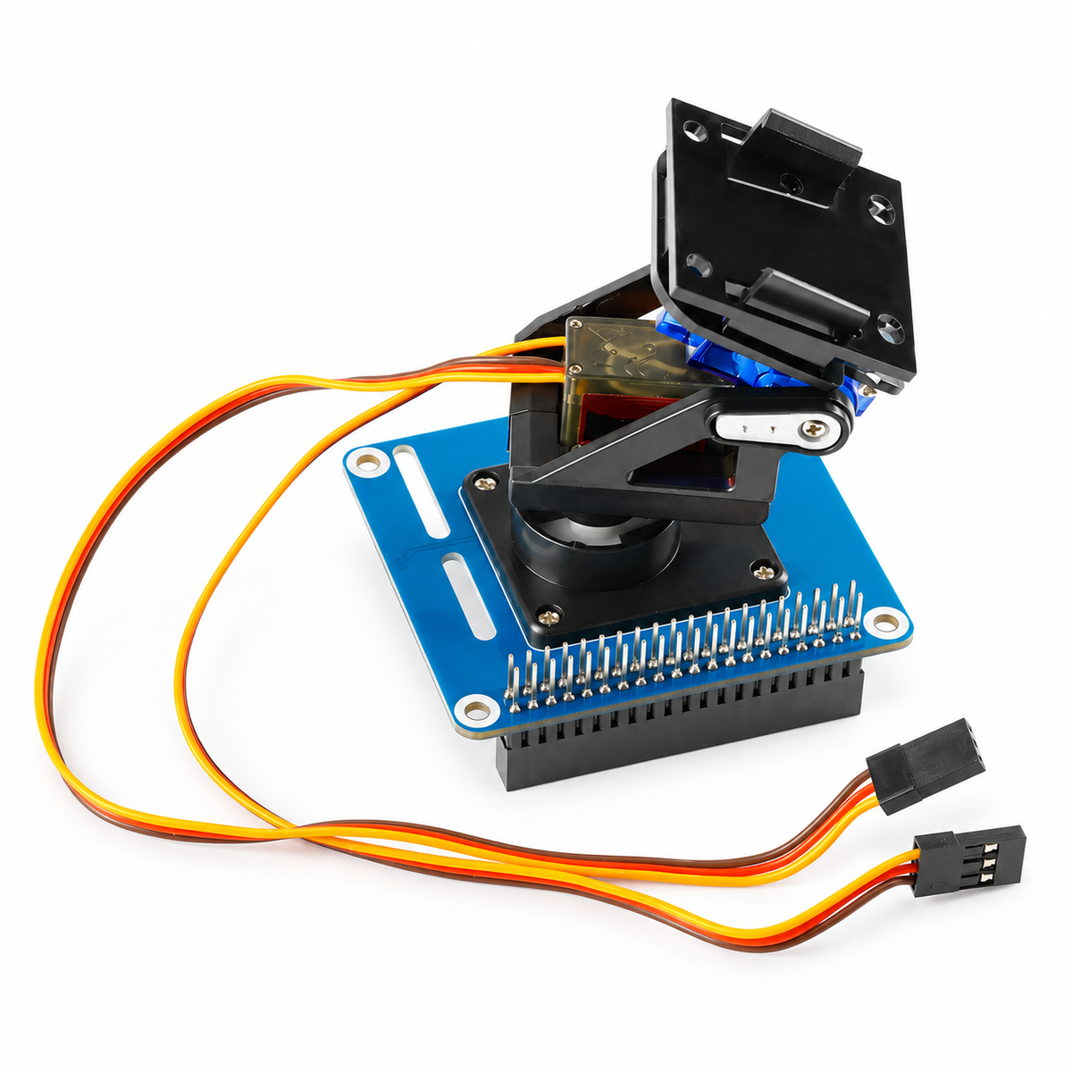 Pan-Tilt HAT 2-DOF Light Intensity Sensing I2C IIC Interface PCA9685 PWM TSL2581 Light Sensor Expansion Board for Raspberry Pi
