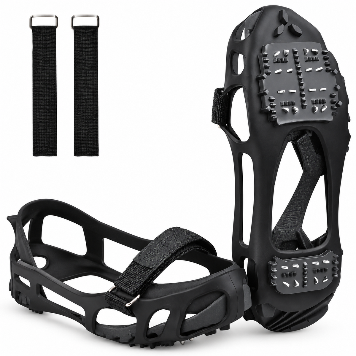 24-Stud Winter Walking Cleats with Straps