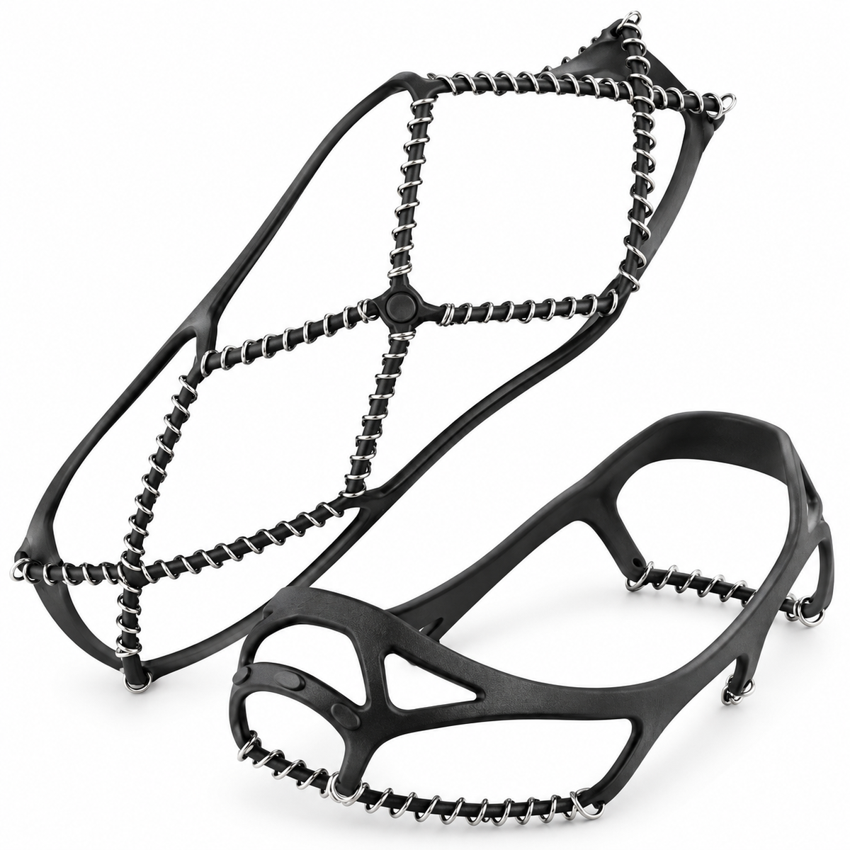 Winter Walking Traction Cleats with Steel Chains