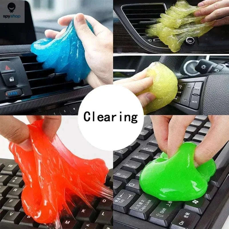 Cleaning Gel for Car Vents, Keyboards, and Tight Spaces-160g Red