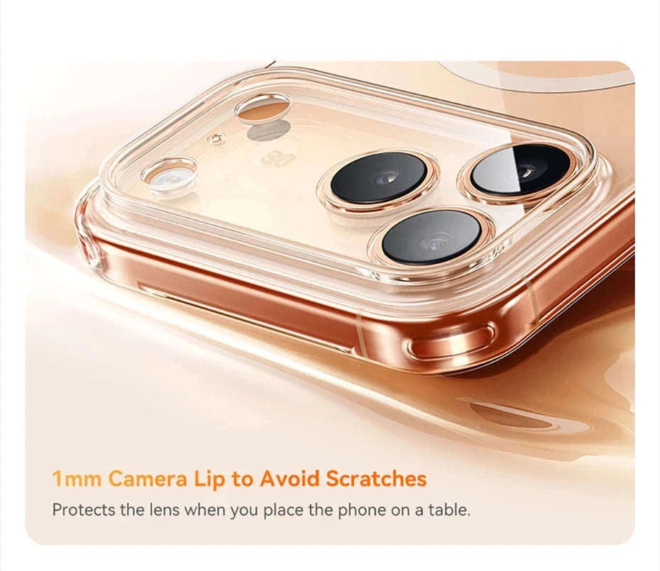 Clear Magnetic iPhone 17 Case with MagSafe Slim Anti-Yellow Cover-Clear PC Case / iPhone17 Pro