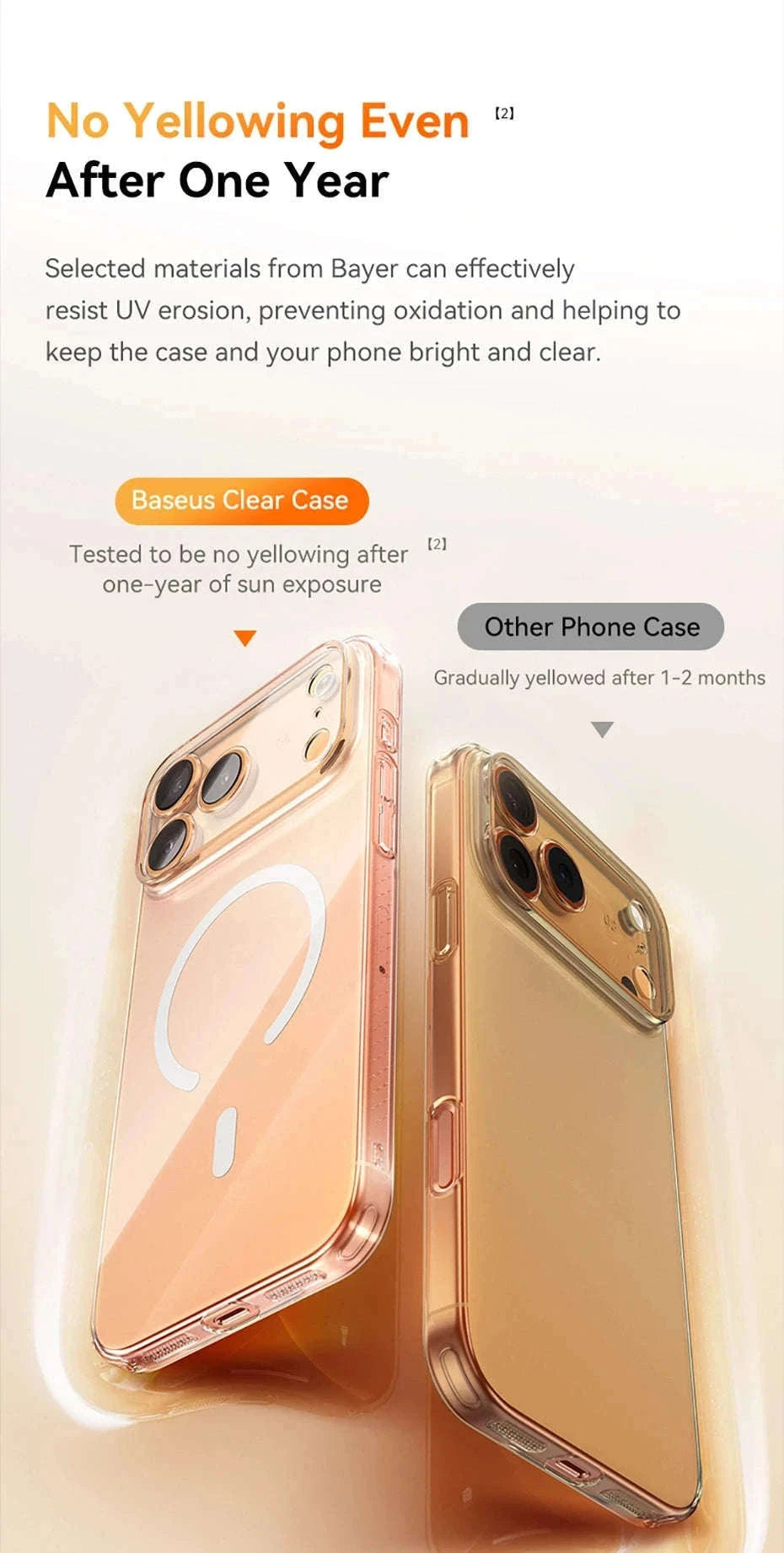 Clear Magnetic iPhone 17 Case with MagSafe Slim Anti-Yellow Cover-Clear PC Case / iPhone17 Pro