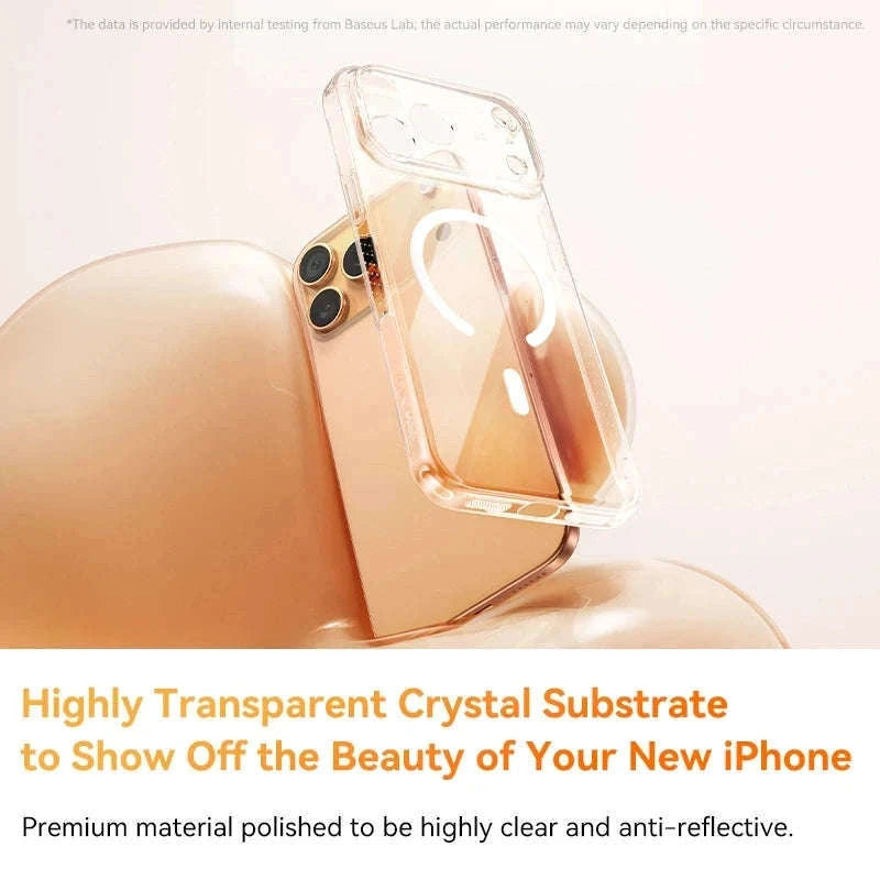 Clear Magnetic iPhone 17 Case with MagSafe Slim Anti-Yellow Cover-Clear PC Case / iPhone17 Pro