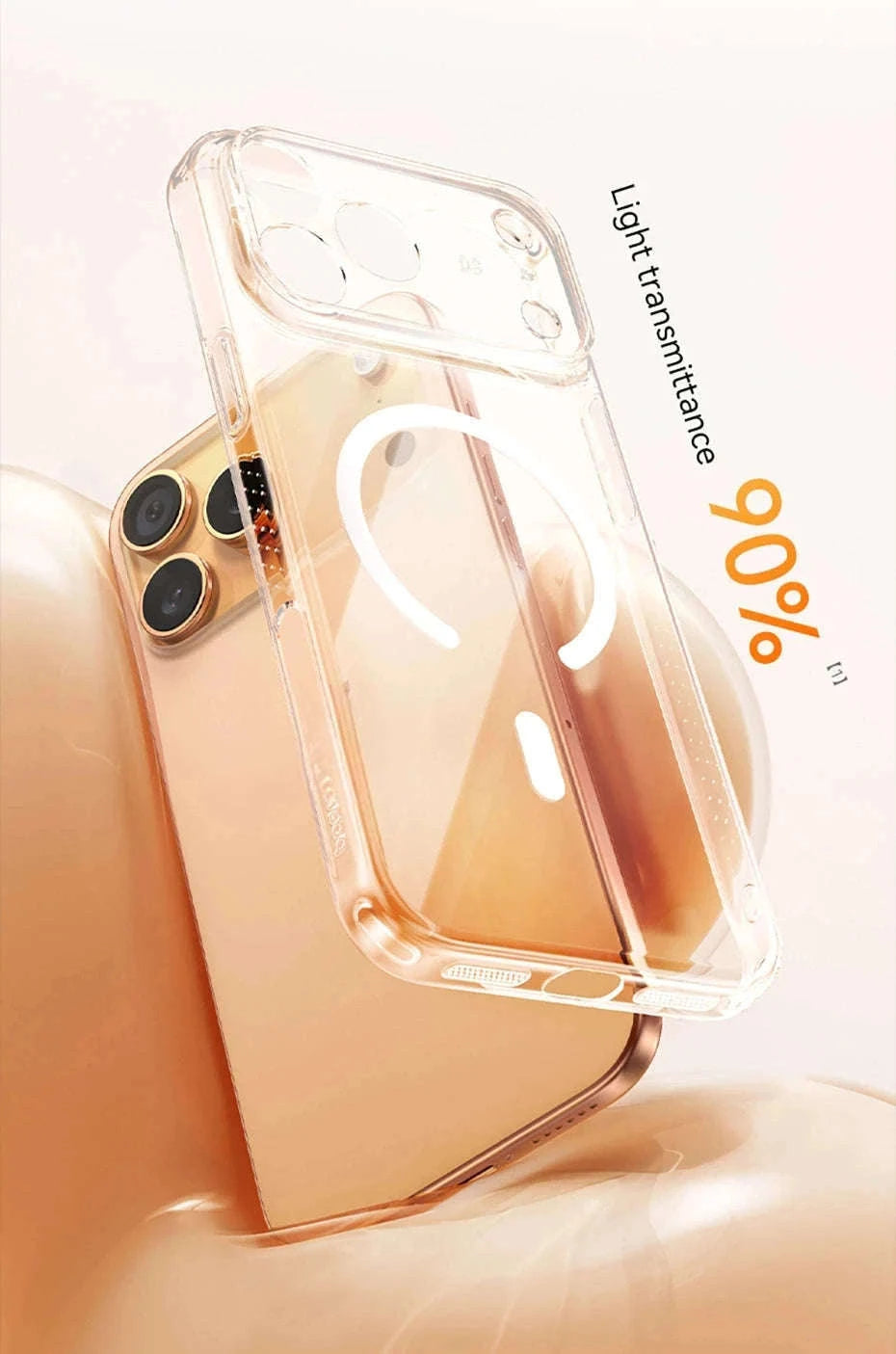 Clear Magnetic iPhone 17 Case with MagSafe Slim Anti-Yellow Cover-Clear PC Case / iPhone17 Pro