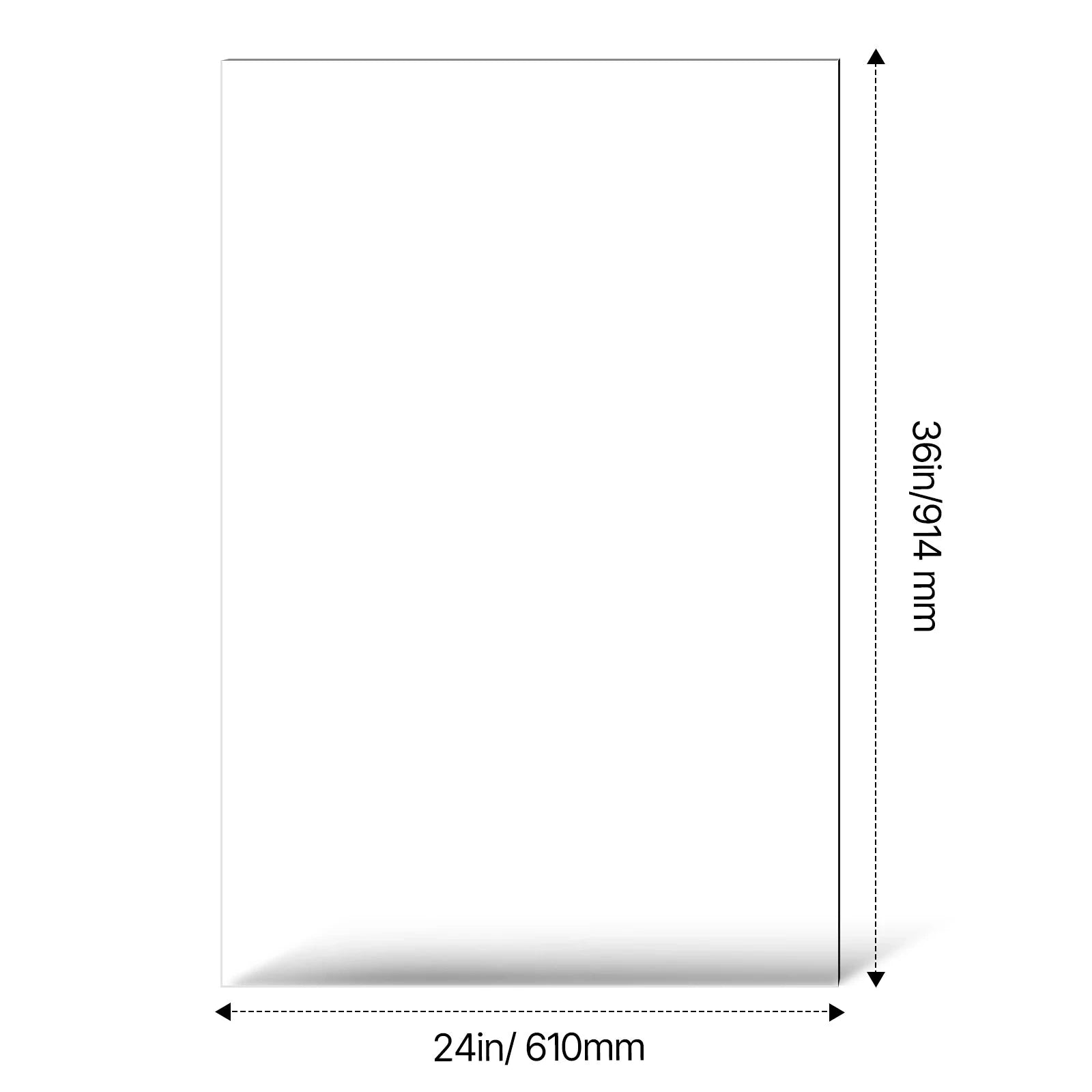 Clear PET Plastic Sheets 5-Pack 24 x 36 in 0.04 in Thick-24x36inch 5Pcs / United States