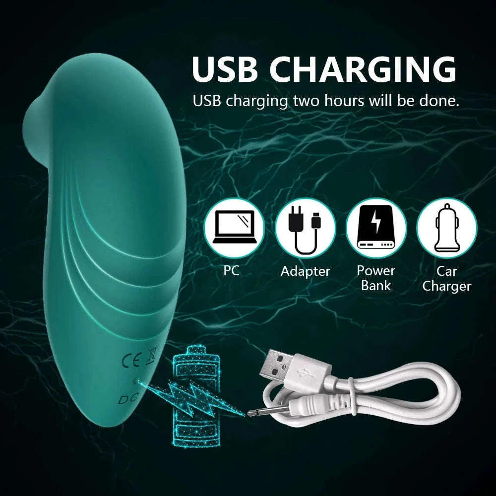 Clit Sucker Vibrator with 10 Intense Modes-GM41-GN / China Mainland