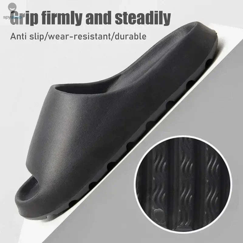 Cloud Slippers Thick-Soled EVA Beach Sandals-Green / 42-43