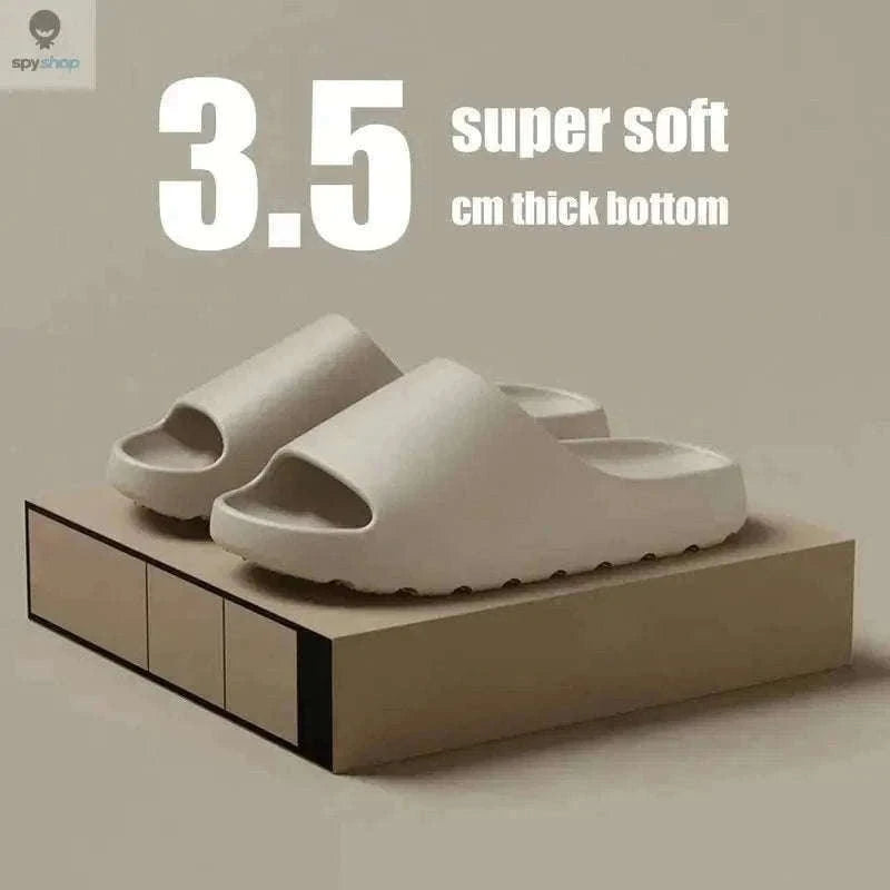 Cloud Slippers Thick-Soled EVA Beach Sandals-Green / 42-43