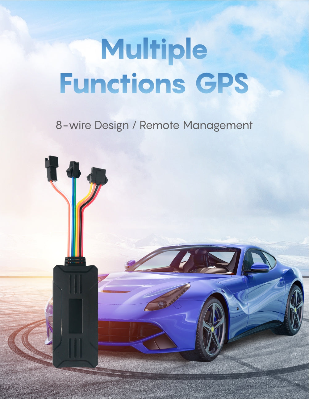 Car Gps Tracker Trackerking G909 Car Anti- Theft Gps Tracking Devices with sos microphone relay
