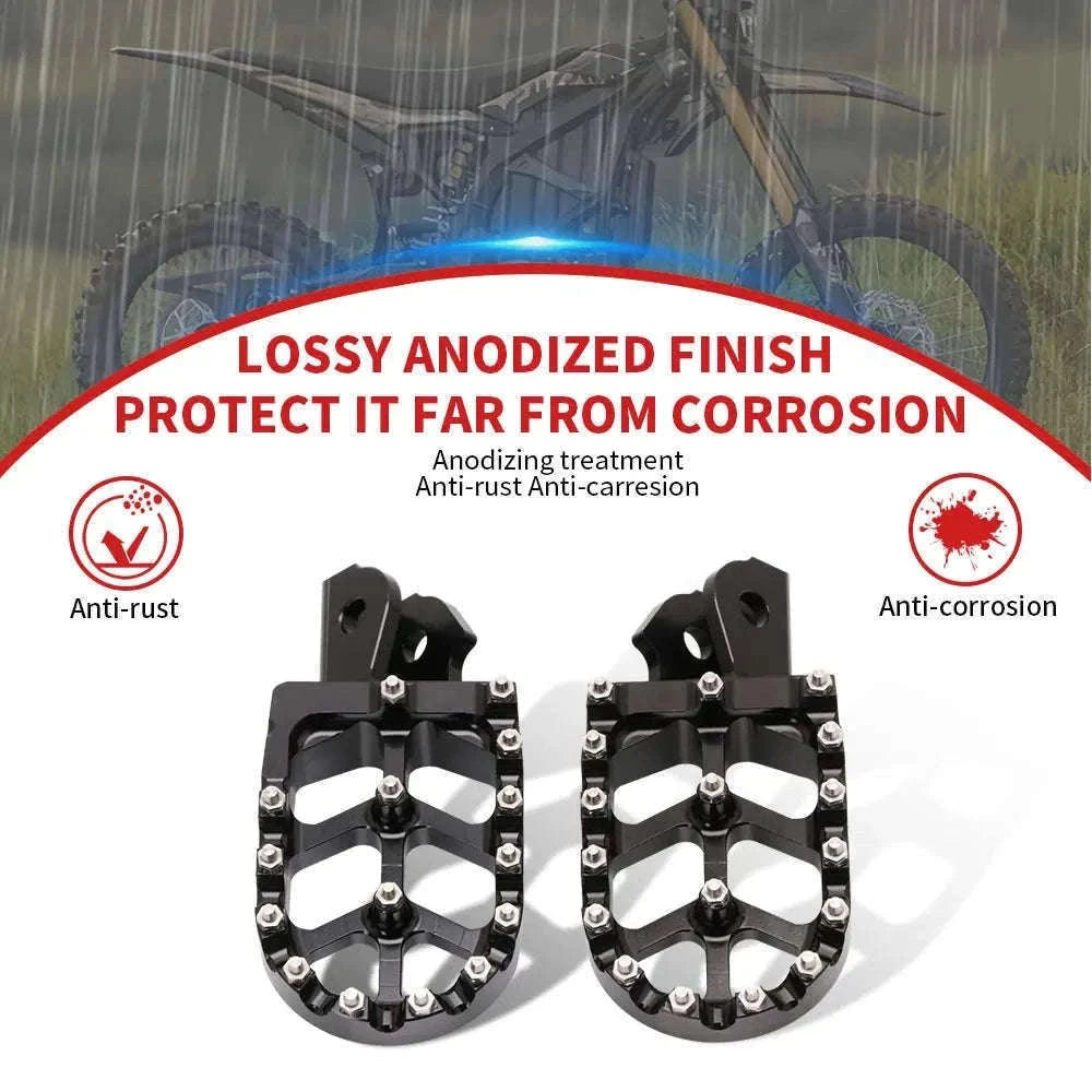 CNC Foot Pegs for Surron, Talaria, CRF Motorcycles-Blue