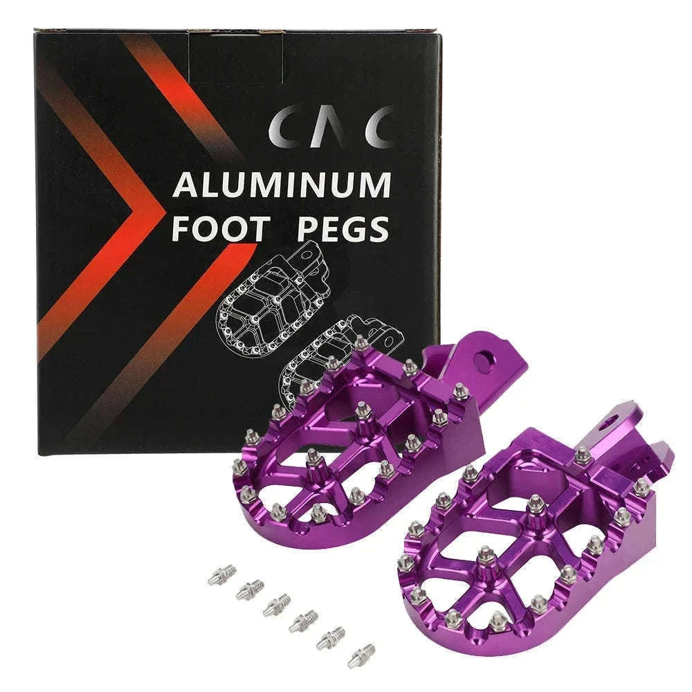 CNC Foot Pegs for Surron, Talaria, CRF Motorcycles-Blue