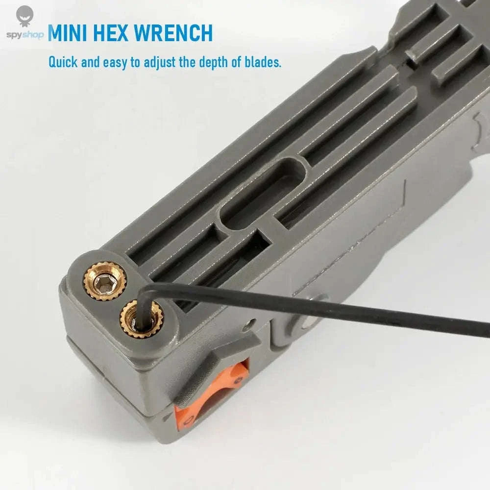 Coaxial Cable Stripper Pliers – Adjustable Blades for Clean, Accurate Cable Prep-Blue