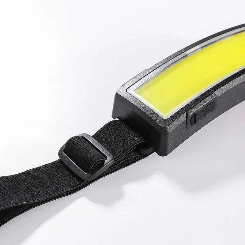COB LED Headlamp 3 Mode USB Rechargeable-D with Bag