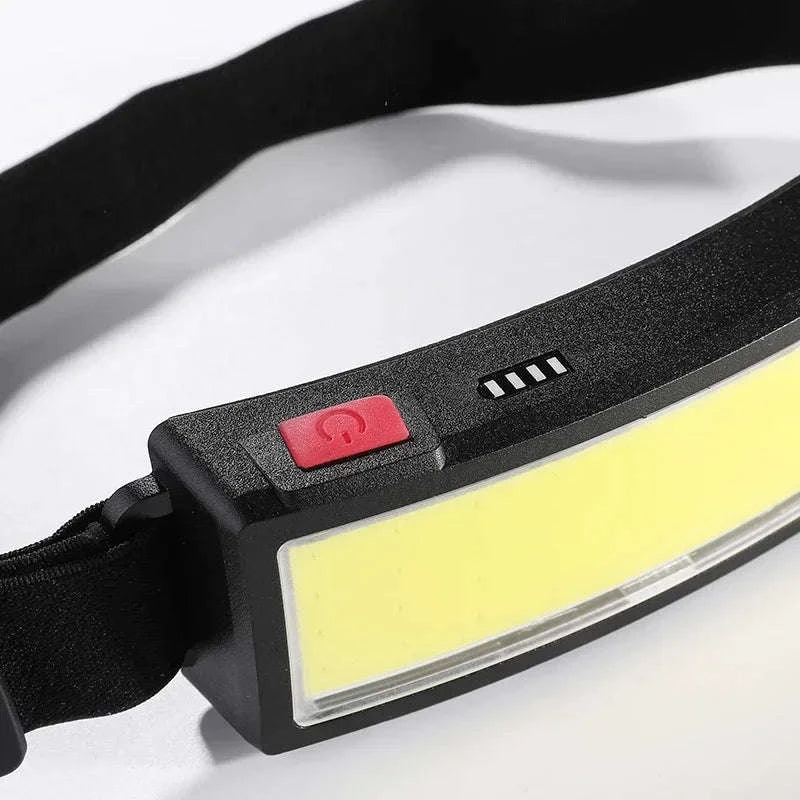 COB LED Headlamp 3 Mode USB Rechargeable-D with Bag
