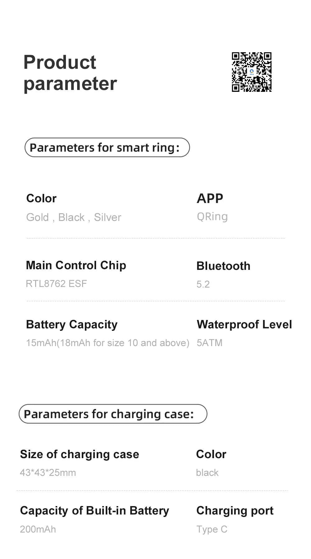 COLMI R09 Smart Health Ring-Gold / 11