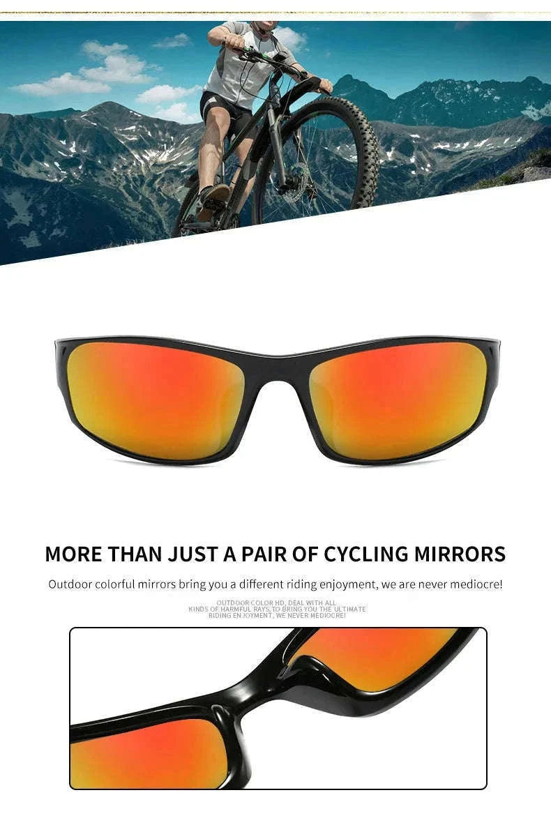 Color Changing Polarized Cycling Sunglasses for Clear Outdoor Vision-B-Green