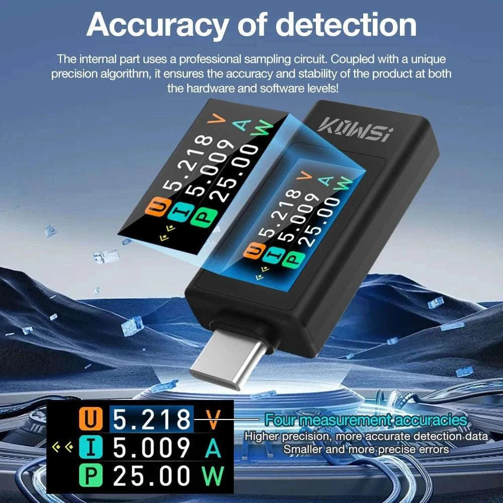 Color Screen Type‑C Tester for Accurate Voltage and Current Monitoring-KWS-2303C / China Mainland