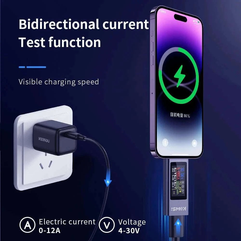 Color Screen Type‑C Tester for Accurate Voltage and Current Monitoring-KWS-2303C / China Mainland