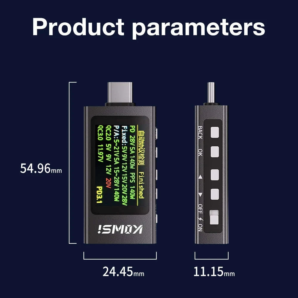 Color Screen Type‑C Tester for Accurate Voltage and Current Monitoring-KWS-2303C / China Mainland