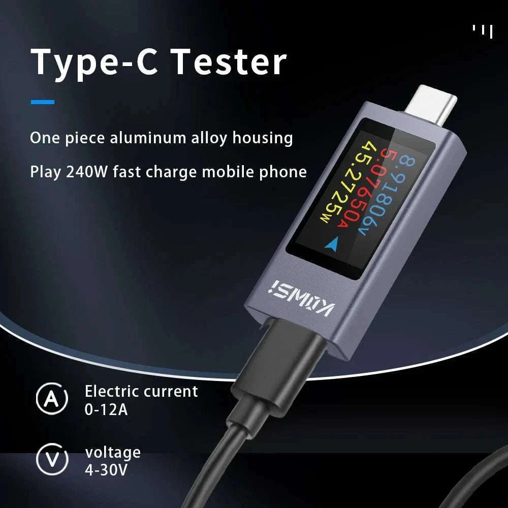 Color Screen Type‑C Tester for Accurate Voltage and Current Monitoring-KWS-2303C / China Mainland