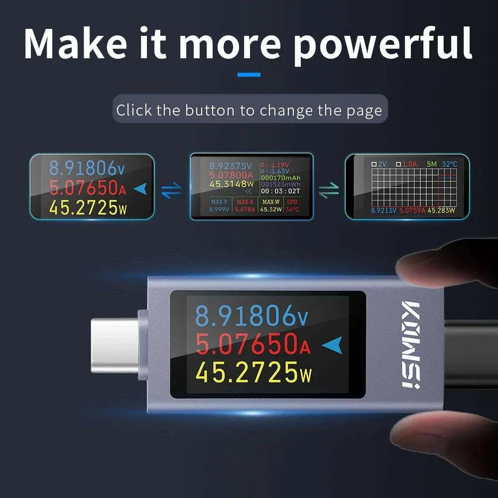 Color Screen Type‑C Tester for Accurate Voltage and Current Monitoring-KWS-2303C / China Mainland