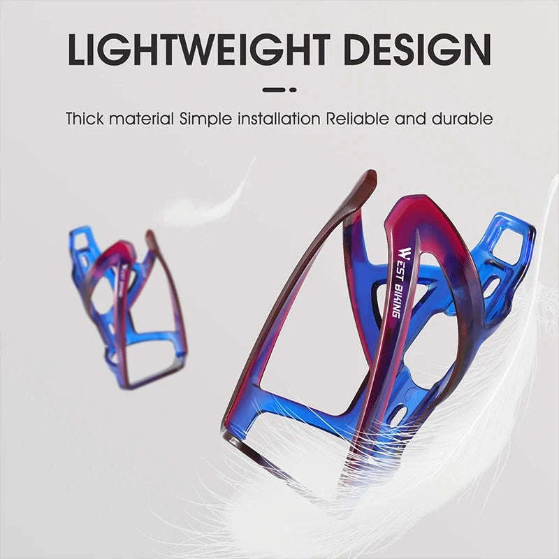 Colorful Gradient Bike Bottle Cage-Black