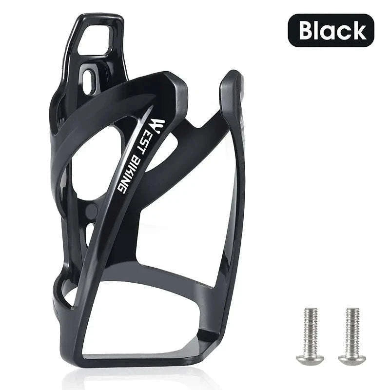 Colorful Gradient Bike Bottle Cage for Secure Ride Hydration-Black
