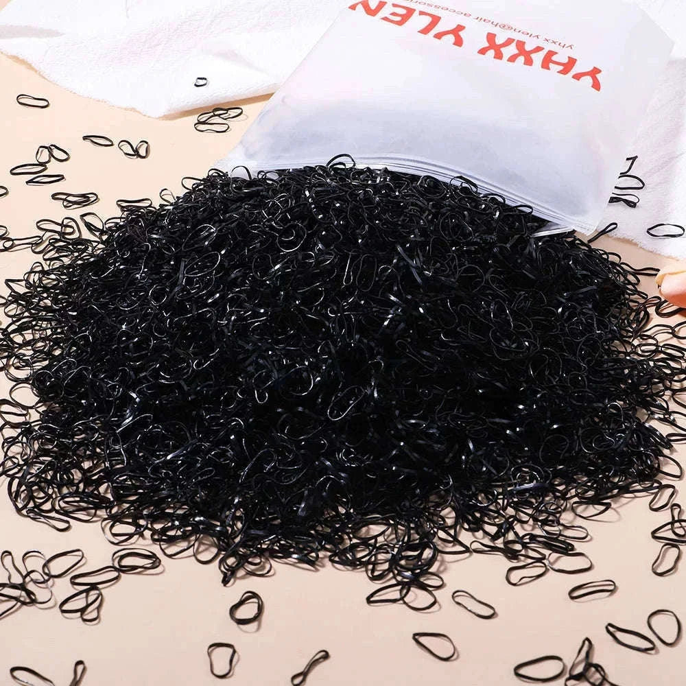 Colorful Mini Hair Ties Bulk Pack for Kids' Everyday Styling-1 / 1000pcs
