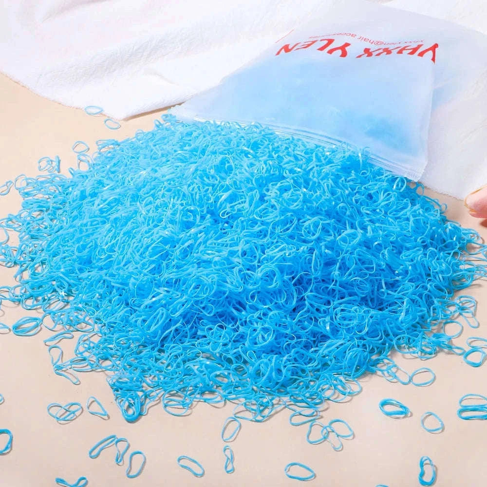 Colorful Mini Hair Ties Bulk Pack for Kids' Everyday Styling-1 / 1000pcs
