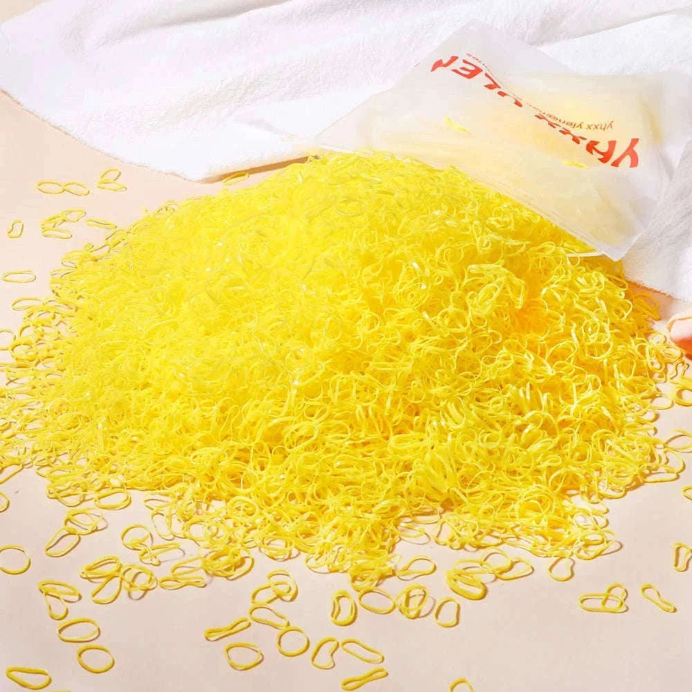 Colorful Mini Hair Ties Bulk Pack for Kids' Everyday Styling-1 / 1000pcs