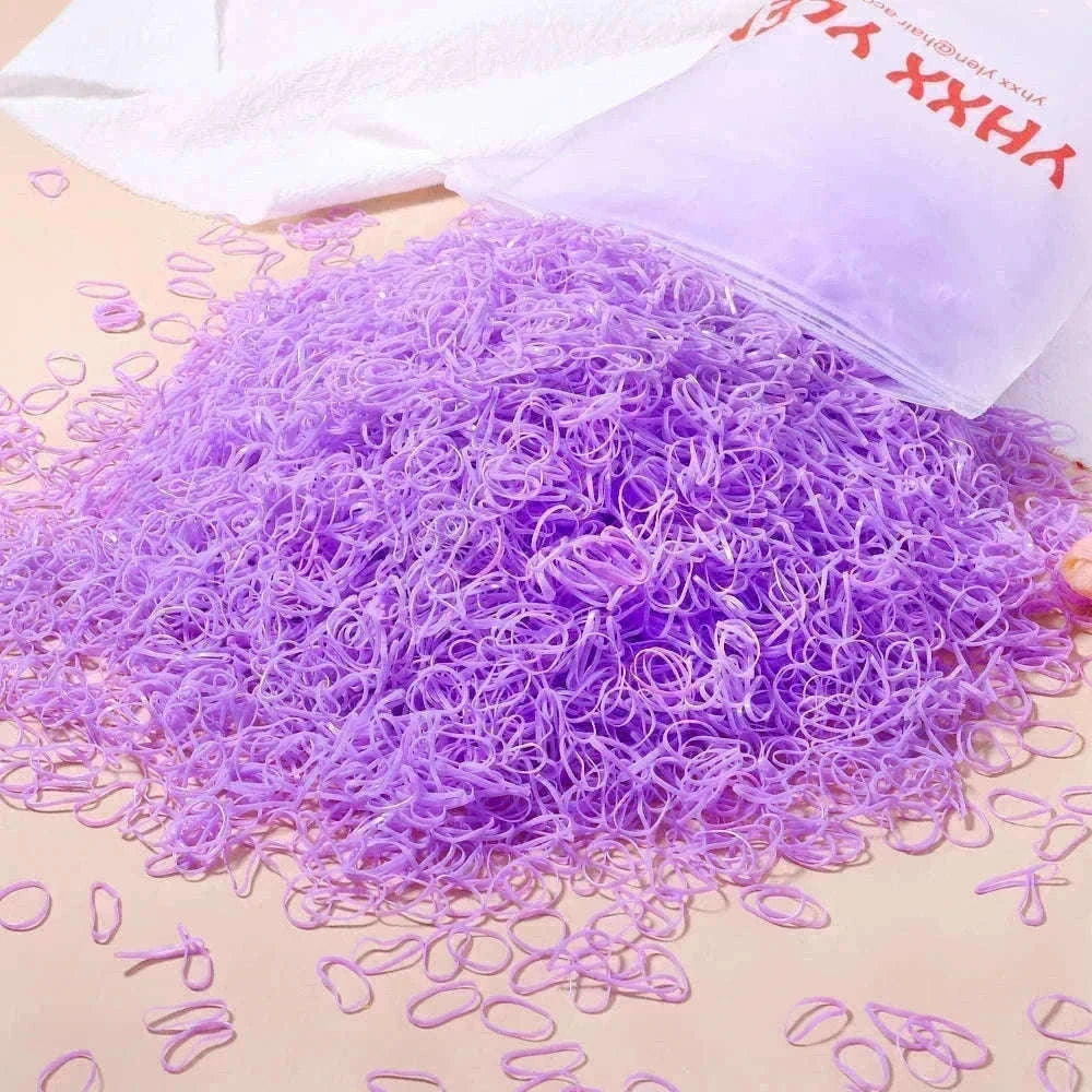 Colorful Mini Hair Ties Bulk Pack for Kids' Everyday Styling-