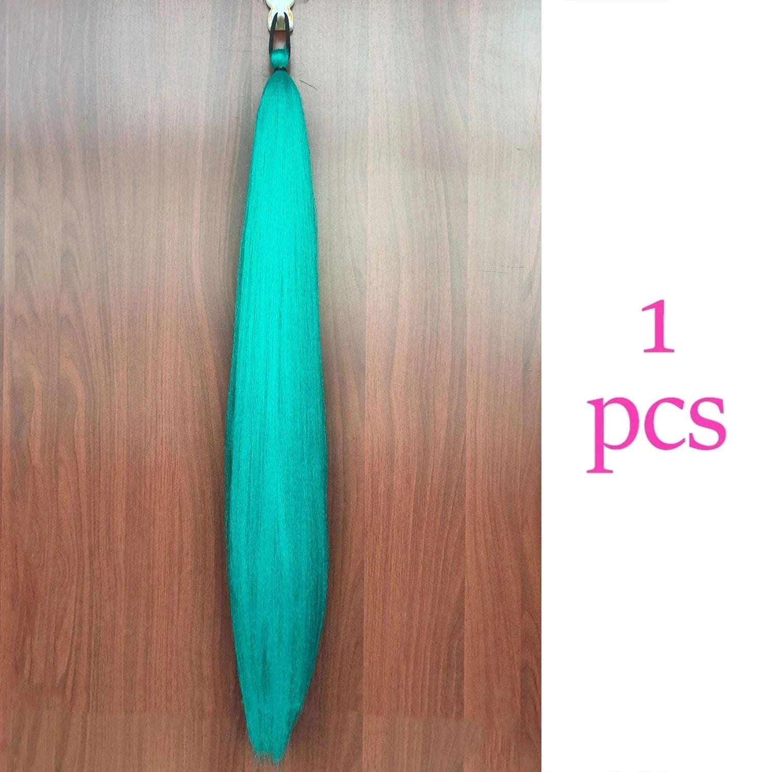Colorful Ponytail Extension Set – DIY Braided Hairpiece-A16 / 24inches