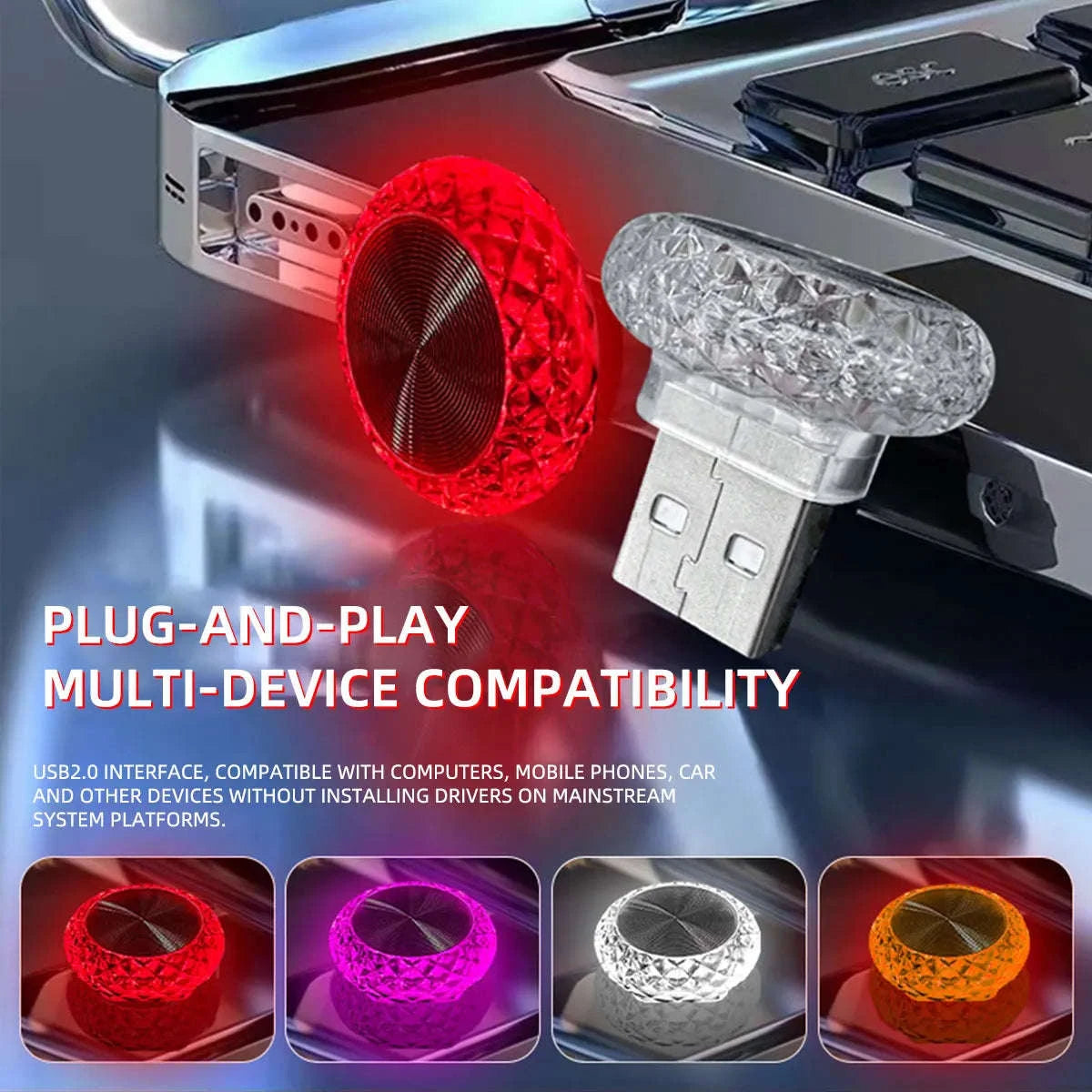 Colorful Portable LED Ambient Light-Blue