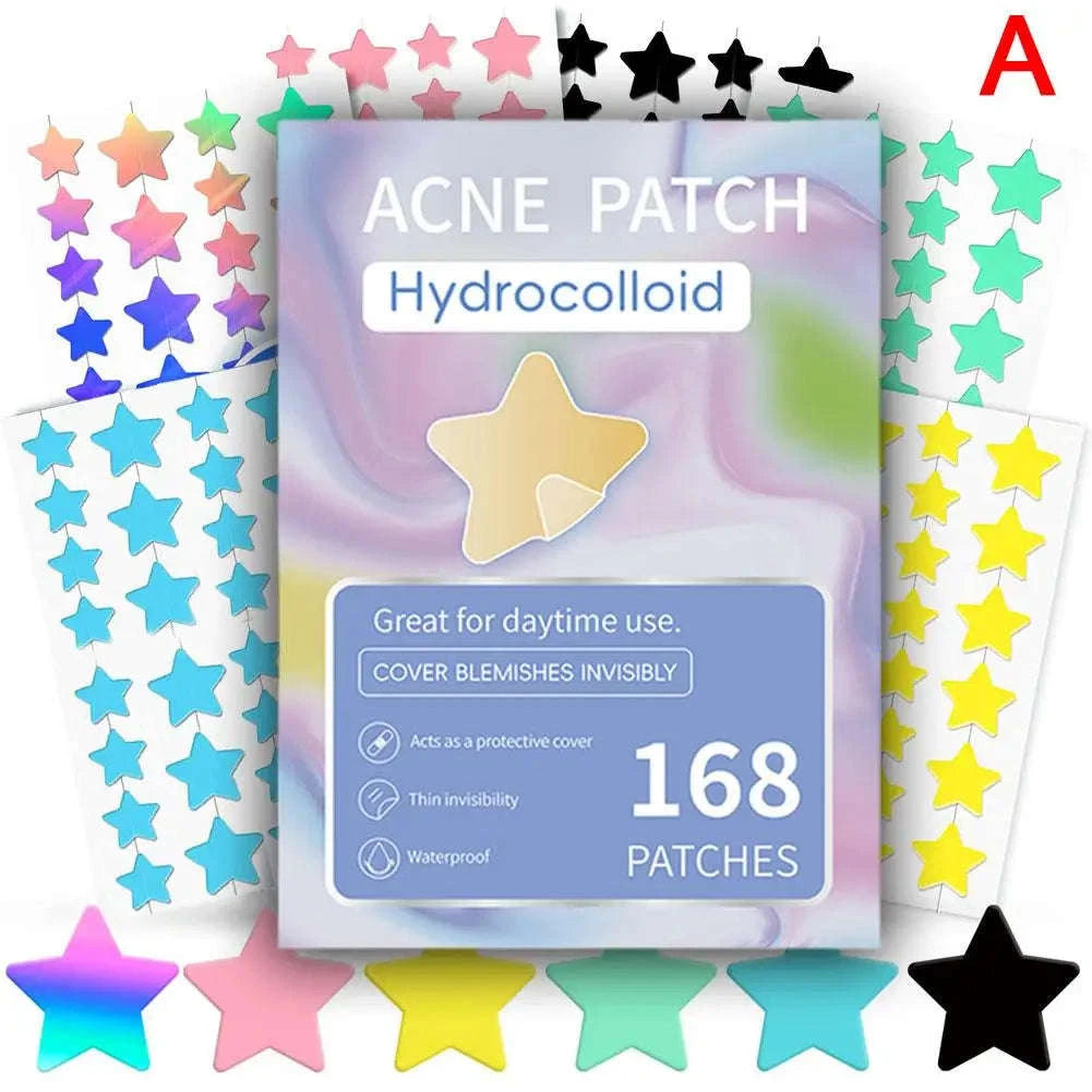 Colorful Star & Heart Pimple Patches Combo-A / CN