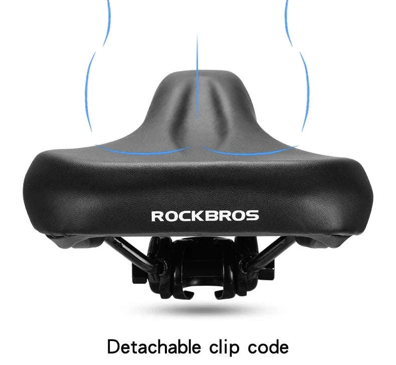 Comfort Shock-Absorbing Bicycle Saddle Waterproof MTB Road Bike Seat-Default Title