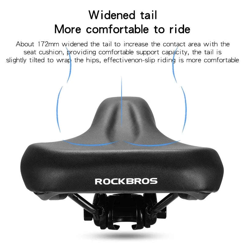 Comfort Shock-Absorbing Bicycle Saddle Waterproof MTB Road Bike Seat-Default Title