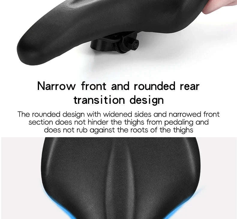 Comfort Shock-Absorbing Bicycle Saddle Waterproof MTB Road Bike Seat-Default Title