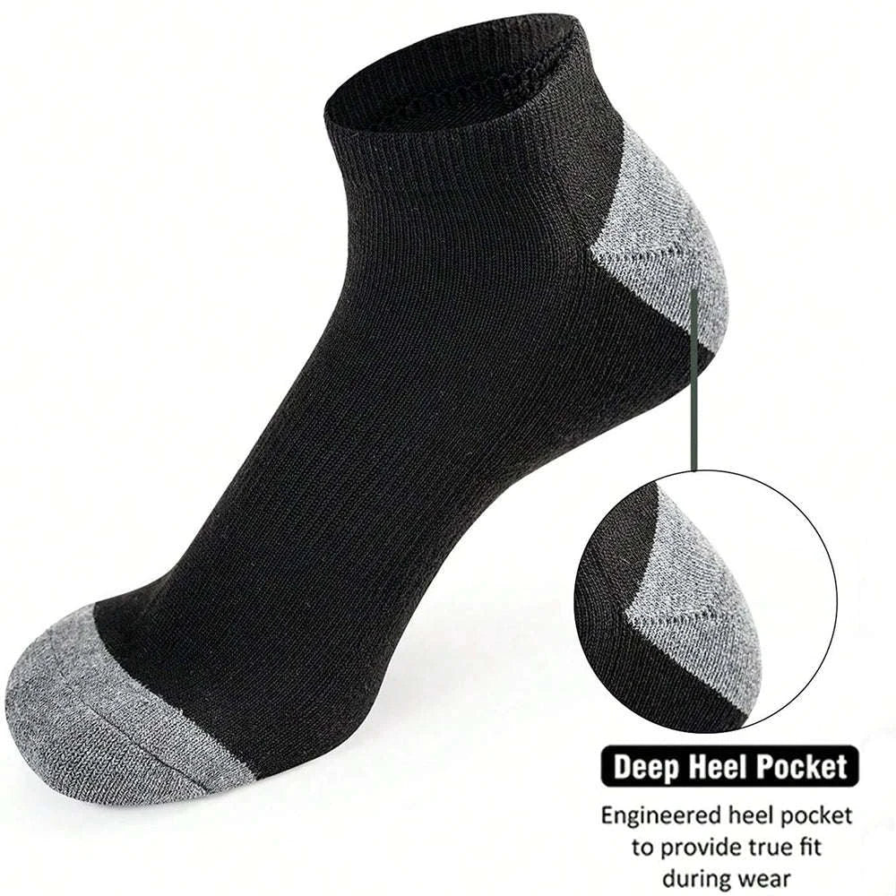Comfortable Breathable Low-Cut Socks – 10 Pairs-10 Pairs Black B / One Size